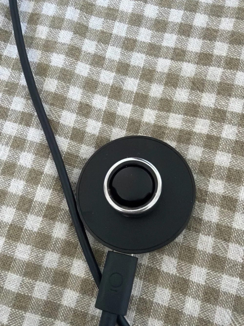 Oura Black and Silver Charging Dock